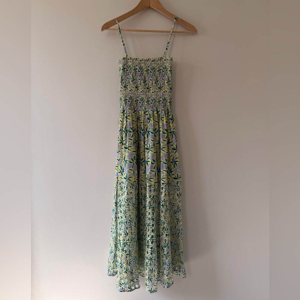 SOLID & STRIPED Green Floral Midi Dress - Picture 7 of 10